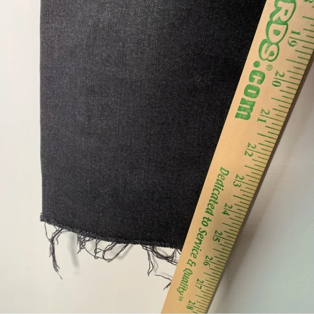 ZARA K BLACK JEANS WITH HEARTS ON THE SIZE SIZE 10 raw hem skinny - Picture 14 of 14